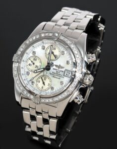Breitling, 40mm "Chrono Cockpit" Chronograph Ref.A13357 auto/date in Steel with Diamonds & Pearl - Image 5