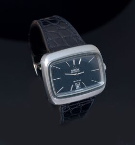 C.1970s Omega 37mm DeVille 156.0002 ST Blue dial automatic date in Steel - Image 10