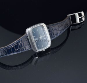 C.1970s Omega 37mm DeVille 156.0002 ST Blue dial automatic date in Steel - Image 6