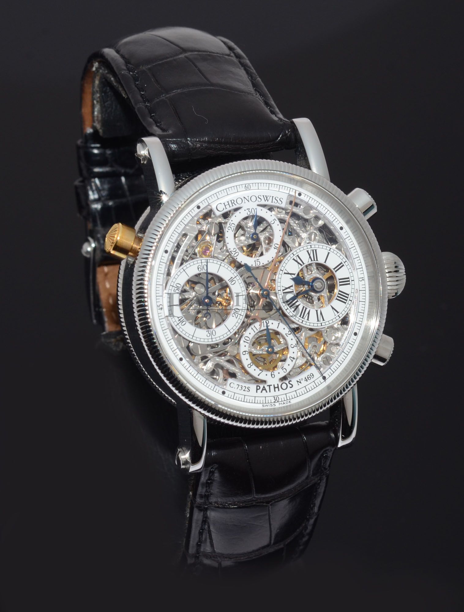 2012 Chronoswiss 38mm Pathos Skeleton Split-Seconds Chronograph CH7323 S automatic in Steel - Image 14