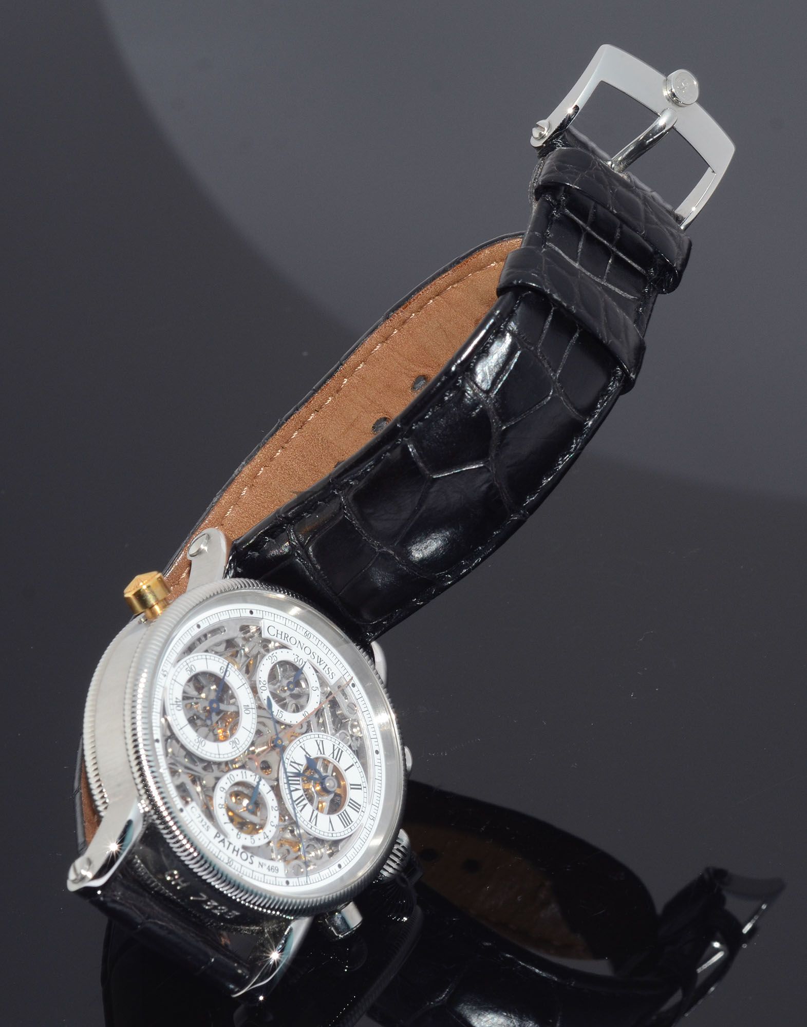 2012 Chronoswiss 38mm Pathos Skeleton Split-Seconds Chronograph CH7323 S automatic in Steel - Image 13