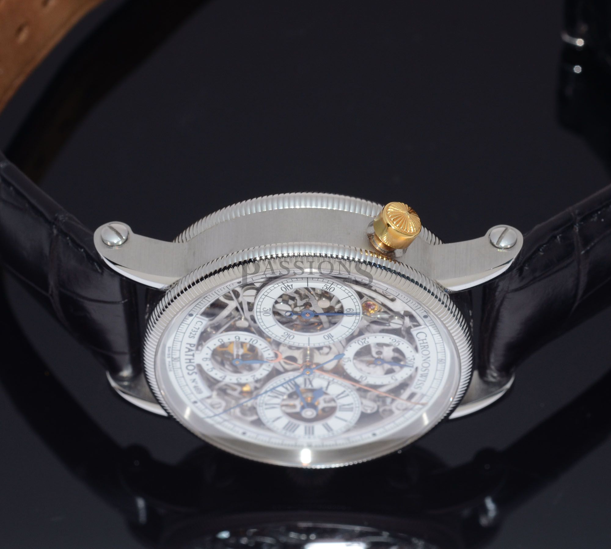 2012 Chronoswiss 38mm Pathos Skeleton Split-Seconds Chronograph CH7323 S automatic in Steel - Image 11