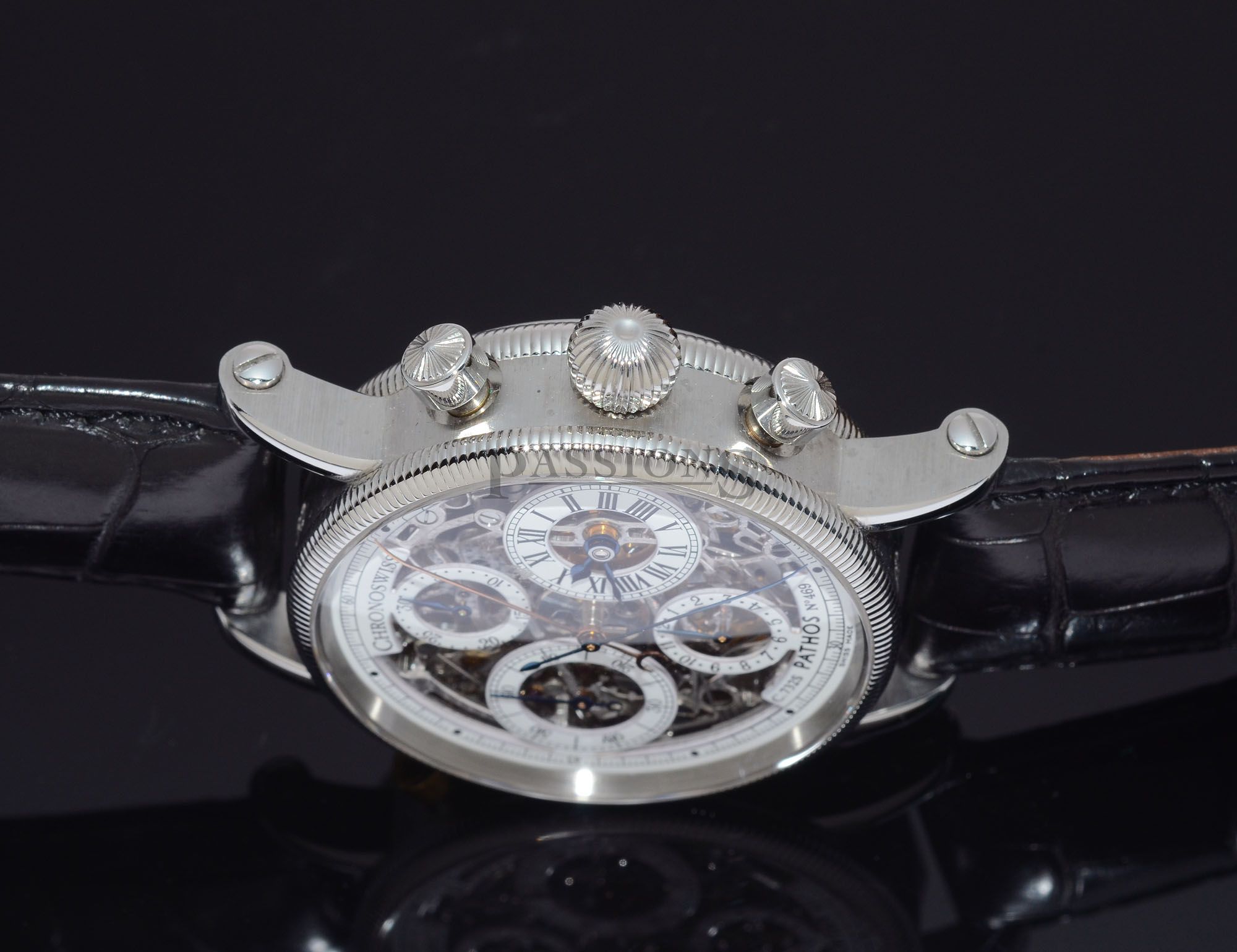 2012 Chronoswiss 38mm Pathos Skeleton Split-Seconds Chronograph CH7323 S automatic in Steel - Image 12
