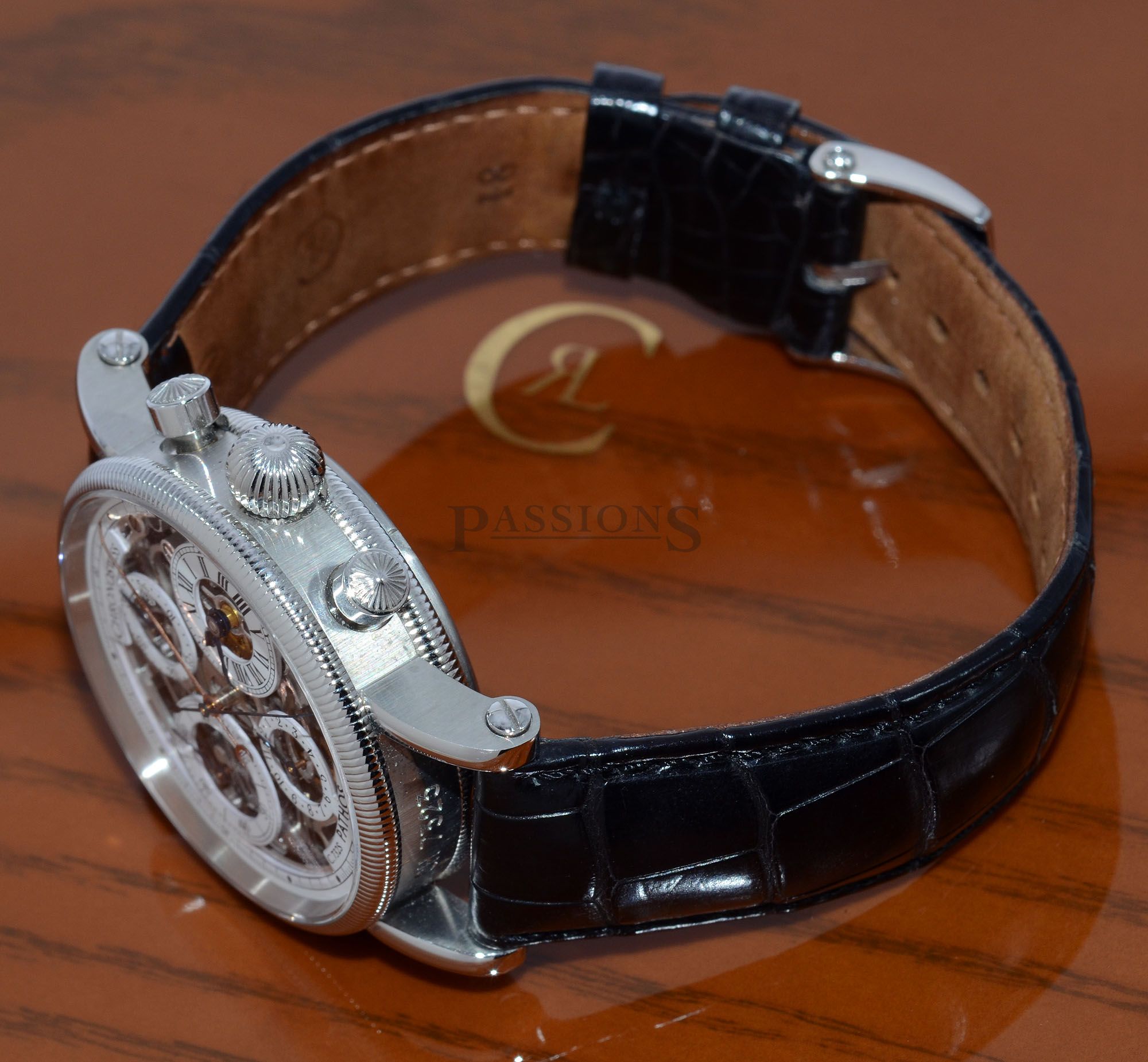 2012 Chronoswiss 38mm Pathos Skeleton Split-Seconds Chronograph CH7323 S automatic in Steel - Image 7