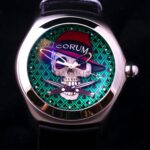 2009 Unused Corum, 45mm "Bubble Gangster" 2007 Collector series Limited Edition of 888pcs Ref.08.0001 automatic date in Steel