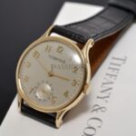 Tiffany & Co C.1943 30mm "Calatrava" by IWC manual winding Cal.83 in 14KYG