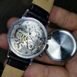 C.1960s Zodiac 36mm Chronograph Ref.7721 manual wind reverse panda dial in Chrome and steel - Image 2